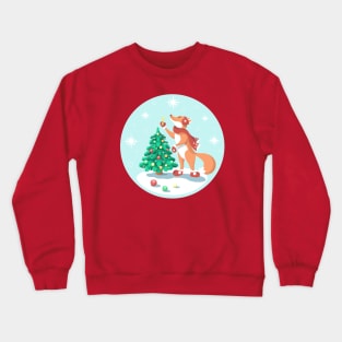 Christmas fox Crewneck Sweatshirt